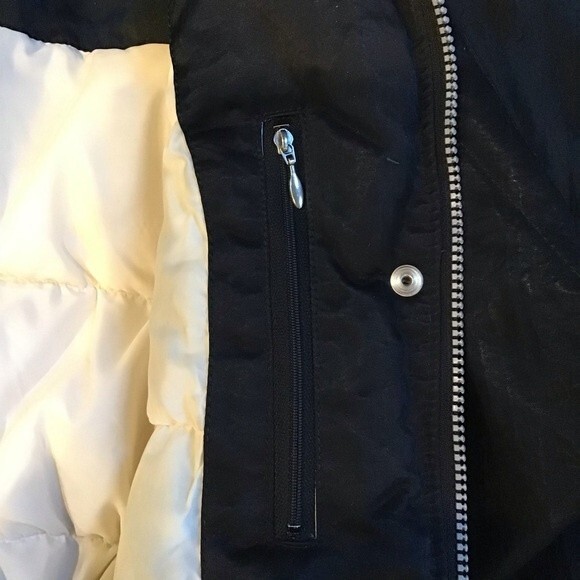 Nils Goose Down Black Winter Coat Size 8/10 - Picture 6 of 6